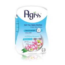 Agiss gyantacsíkok arcra természetes Plumeria Blossom kivonattal (kék), 24 db szőrtelenítés