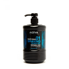  AGIVA Shaving Gél 01 SILVER 1000 ml (AGIVA  Átlátszó borotváló kontúrgél Silver) borotvahab, borotvaszappan