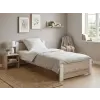  Ágy IKAROS 80 x 200 cm, fehér/sonoma tölgy Ágyrács: Lamellás ágyrács, Matrac: Deluxe 10 cm matrac