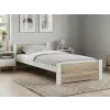  Ágy IKAROS DOUBLE 80 x 200 cm, fehér/dub sonoma Ágyrács: Lamellás ágyrács, Matrac: Coco Maxi 20 cm matrac