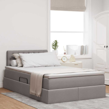  Ágy tárolóval és matraccal Tópszínű 120 x 200 cm Faanyag ágy és ágykellék