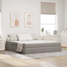  Ágy tárolóval és matraccal Tópszínű 180 x 200 cm Poliészter ágy és ágykellék