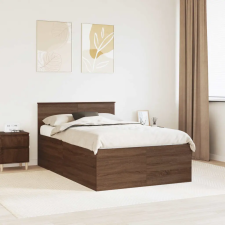  Ágykeret fejtámlával Barna Tölgy 120 x 200 cm Faanyag ágy és ágykellék