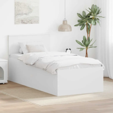  Ágykeret fejtámlával Fehér 120 x 200 cm Faanyag ágy és ágykellék
