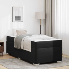  Ágykeret Fekete 100 x 200 cm Műbőr ágy és ágykellék