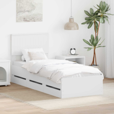  Ágykeret fiókkal fejtámlával Fehér 75 x 190 cm Mérnöki Fa ágy és ágykellék