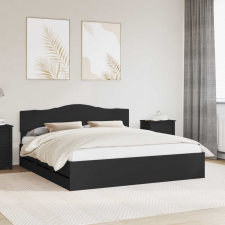  Ágykeret fiókkal fejtámlával Fekete 200 x 200 cm Mérnöki Fa ágy és ágykellék
