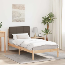  Ágykeret Kárpitozott Fejtámlával Tópszínű 80 x 200 cm ágy és ágykellék