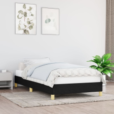 ágykeret matrac nélkül fekete 90x190 cm szövet ágy és ágykellék