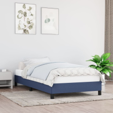ágykeret matrac nélkül kék 100x200 cm anyagból ágy és ágykellék