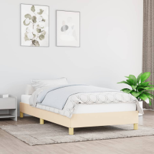 ágykeret matrac nélkül krém 80x200 cm szövet 80x200 cm ágy és ágykellék