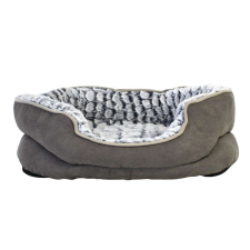 Ágynemű kölykök szürke színű 55x45x17 cm szállítóbox, fekhely kutyáknak