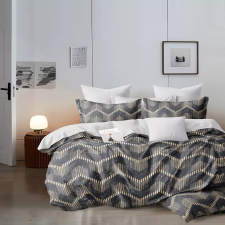 Ágyneműhuzat Almira szürkés modern hullámos 7 részes lakástextília