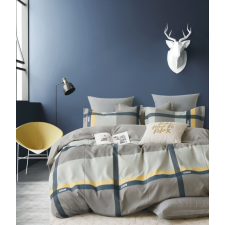  Ágyneműhuzat Amaury szürke sárga csíkos  7 részes lakástextília