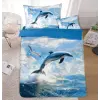  Ágyneműhuzat Animals új kék delfines 3 részes