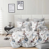  Ágyneműhuzat Charlotte fehér színes levelek 3 részes