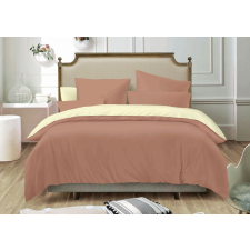  Ágyneműhuzat garnitúra 6 részes, paplanhuzat méret 200x220cm, 2 személyes, barna/bézs lakástextília