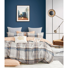  Ágyneműhuzat Thomas bézs kék dupla csíkos 7 részes lakástextília