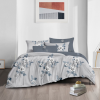  Ágyneműhuzat Zendaya szürke kék virágos 7 részes