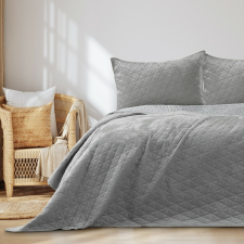 Ágytakaró LAILA szín szürke sima stílus glamour anyag bársony, poliészter 260x280 AmeliaHome lakástextília