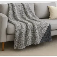 Ágytakaró pléd Boho fröcskölt kétoldalas Sötétszürke 150x200cm lakástextília