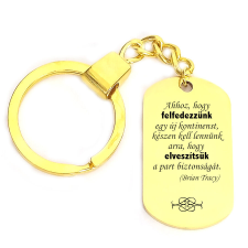 'Ahhoz, hogy felfedezzünk egy új kontinenst...' kulcstartó, választható több színben kulcstartó
