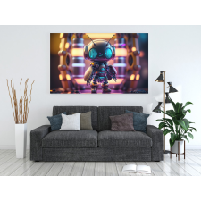  Ai Generált Fantasy Vászonkép - Robot Légy grafika, keretezett kép