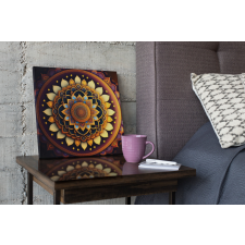 Ai Generált Mandala Vászonkép - Életöröm Mandala grafika, keretezett kép
