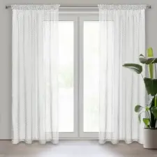  Aiden fényáteresztő függöny Fehér 140x270 cm lakástextília