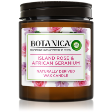 Air Wick Botanica Island Rose & African Geranium illatgyertya rózsa illattal 205 g gyertya