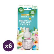 Air Wick elektromos légfrissítő utántöltő, Tavaszi szellő és vanília illat (6x19 ml) tisztító- és takarítószer, higiénia