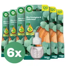 Air Wick Eukaliptusz és Cédrusfa Utántöltő elektromos légfrissítő készülékhez 6x19ml tisztító- és takarítószer, higiénia