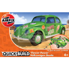 AIRFIX - QUICKBUILD VW Beetle &#039;Flower Power&#039; autó makett (J6031) makett