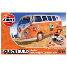 AIRFIX - QUICKBUILD VW Camper Van &#039;Surfin&#039; autó makett (J6023) makett