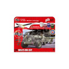 AIRFIX - Starter Set -Willys MB Jeep harcjármű makett 1:72 (A55117A) makett