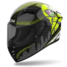 AIROH CONNOR Gamer zárt motoros bukósisak fekete-szürke-fluo sárga bukósisak