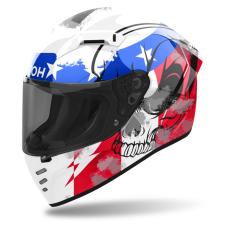 AIROH CONNOR Nation  zárt motoros bukósisak fehér-piros-kék bukósisak