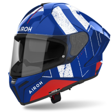 AIROH MATRYX Scope zárt motoros bukósisak kék-piros bukósisak