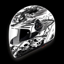 AIROH PIT ONE XR THORNS PTT38 - integrált, fehér, L bukósisak