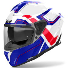 AIROH SPARK 2 Dart zárt motoros bukósisak fényes kék-piros bukósisak
