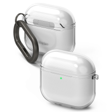AirPods 4 tartó: RINGKE AIR átlátszó tok, karabinerrel fülhallgató, fejhallgató tok