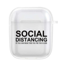 AirPods Social Distancing Szilikon Tok - AirPods 1/2 fülhallgató, fejhallgató tok