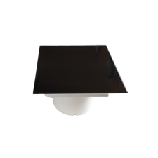 AIRVENT Fürdőszoba ventilátor fekete üveg előlappal, időzítővel és páraérzékelővel ventilátor