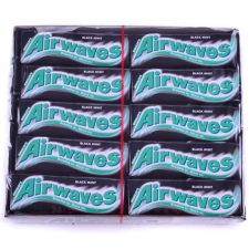 Airwaves rágógumi fekete mentolos ízben 30x14g alapvető élelmiszer