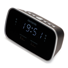Aiwa CRU-19BK ébresztőórás rádió, fekete (13077) ébresztőóra