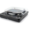 Aiwa LPS-25BK lemezjátszó 3 sebességes, Bluetooth, USB digitalizálás, beépített hangszóró, fekete színben