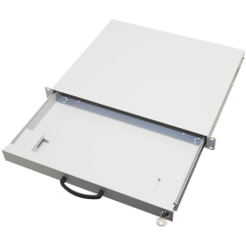 Aixcase 19" Rack 1U Tastaturschublade leer lichtgrau (AIX-19K1U-W) asztali számítógép kellék