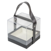  Ajándék doboz plexi fekete14x14cm