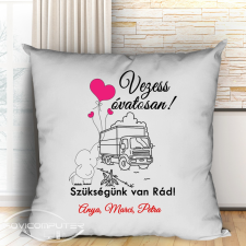 Ajándék kamionosnak - Vezess óvatosan párna lakástextília