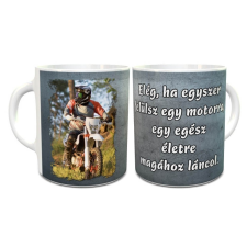  Ajándék motorosoknak - Egyedi fényképes bögre bögrék, csészék